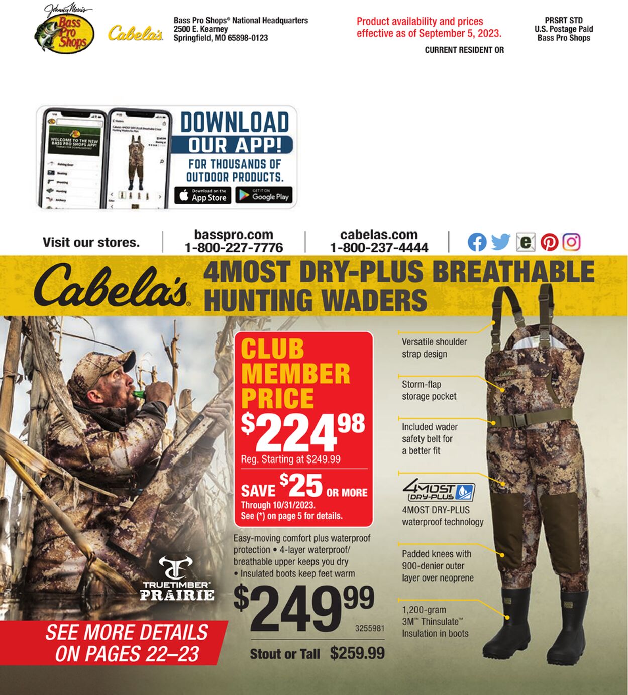 Catalogue Bass Pro from 09/13/2023