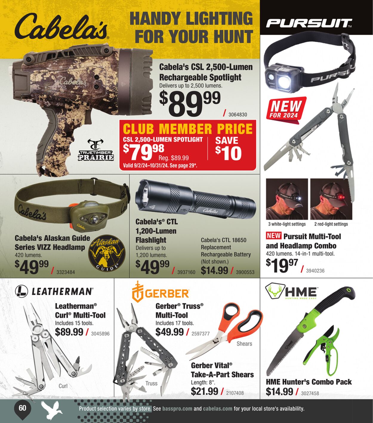 Catalogue Bass Pro from 09/11/2024