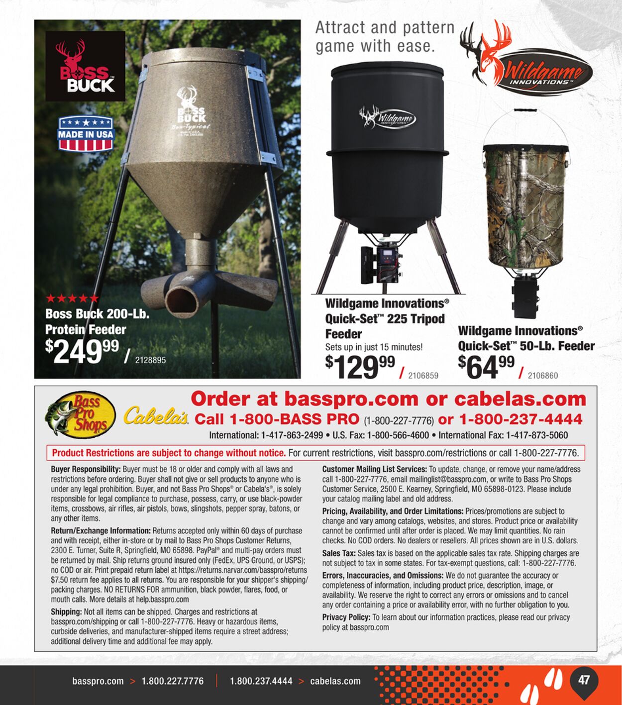 Catalogue Bass Pro from 09/11/2024