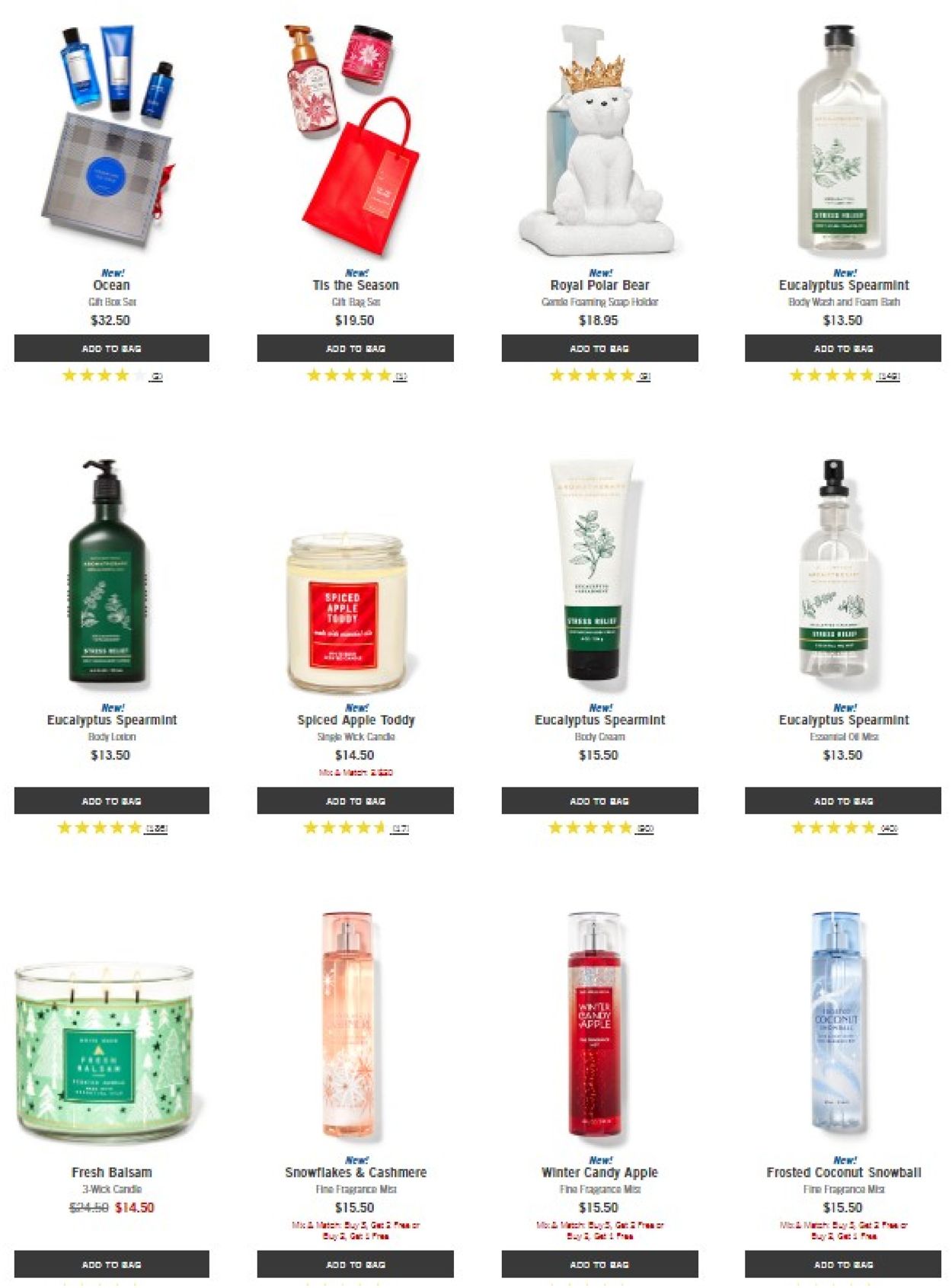 Catalogue Bath & Body Works Black Fiday 2020 from 11/25/2020