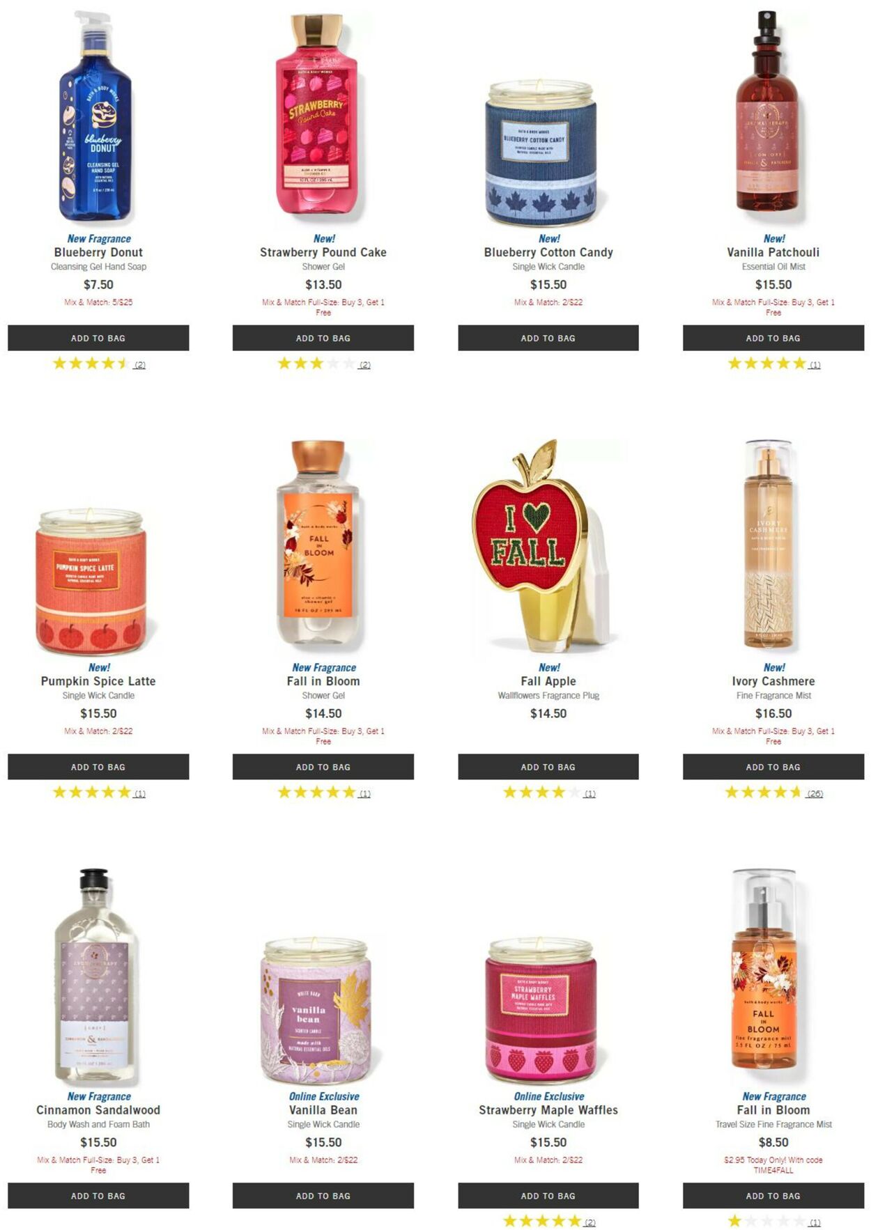 Catalogue Bath & Body Works from 09/08/2022