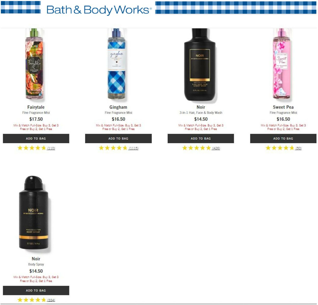 Catalogue Bath & Body Works from 09/22/2022