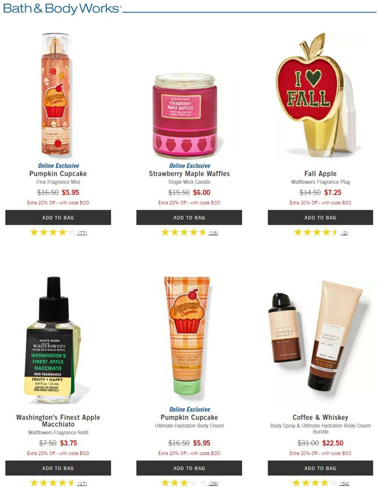 Catalogue Bath & Body Works from 10/20/2022