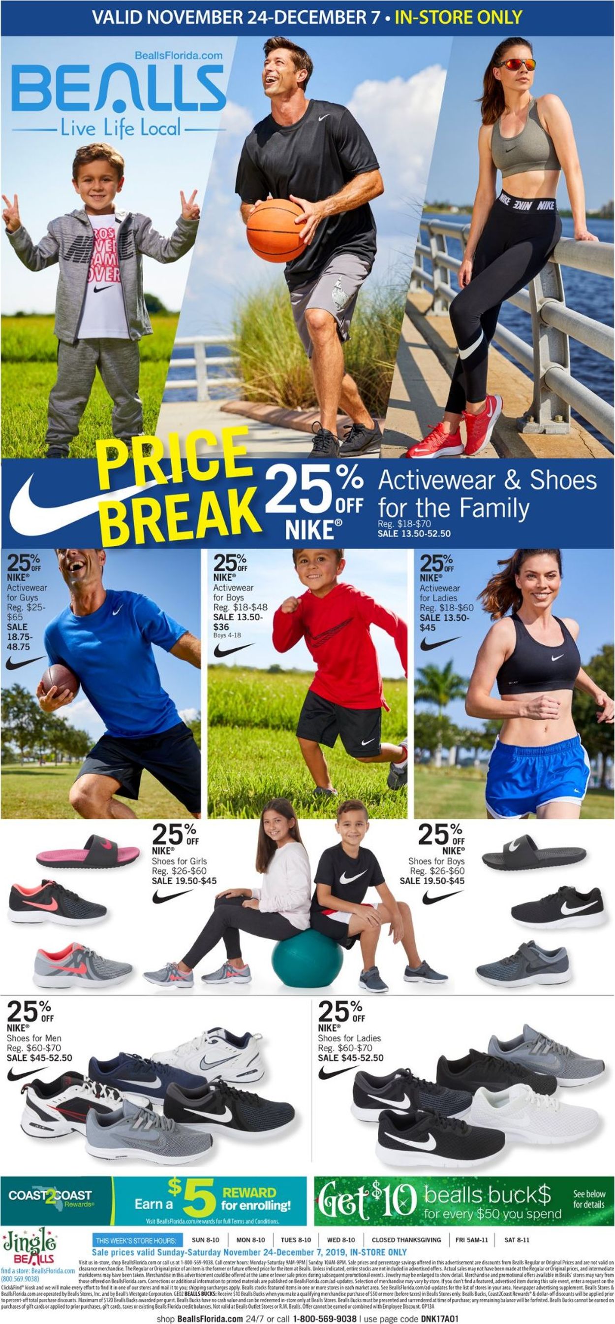 Catalogue Bealls Florida from 11/24/2019