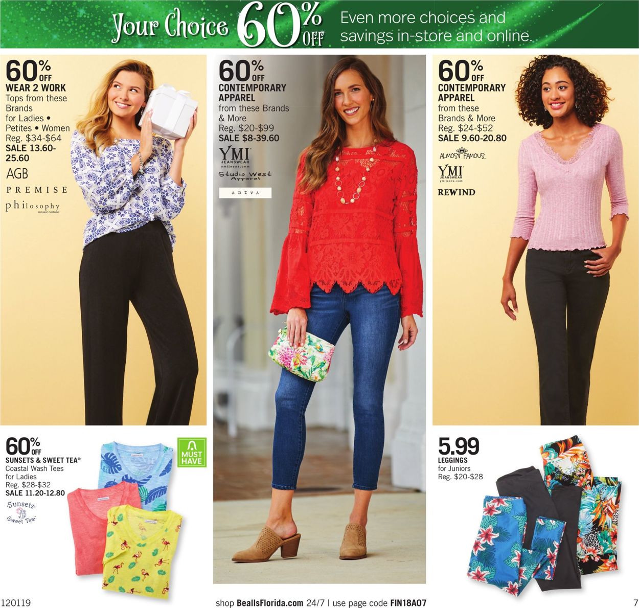 Catalogue Bealls Florida - Cyber Week 2019 from 12/01/2019