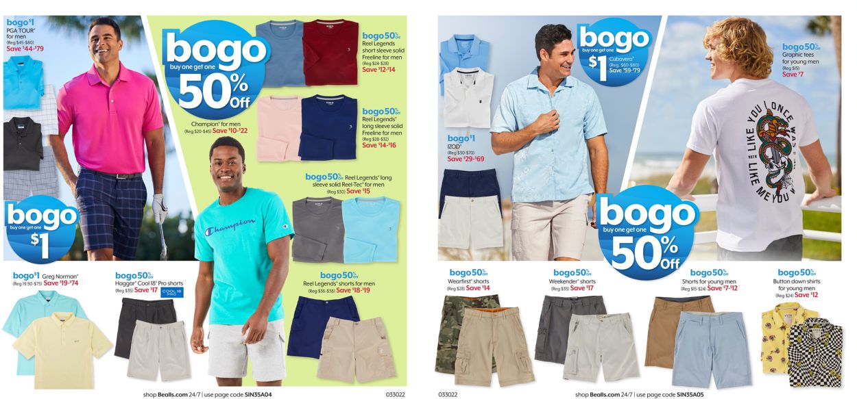 Catalogue Bealls Florida from 03/30/2022