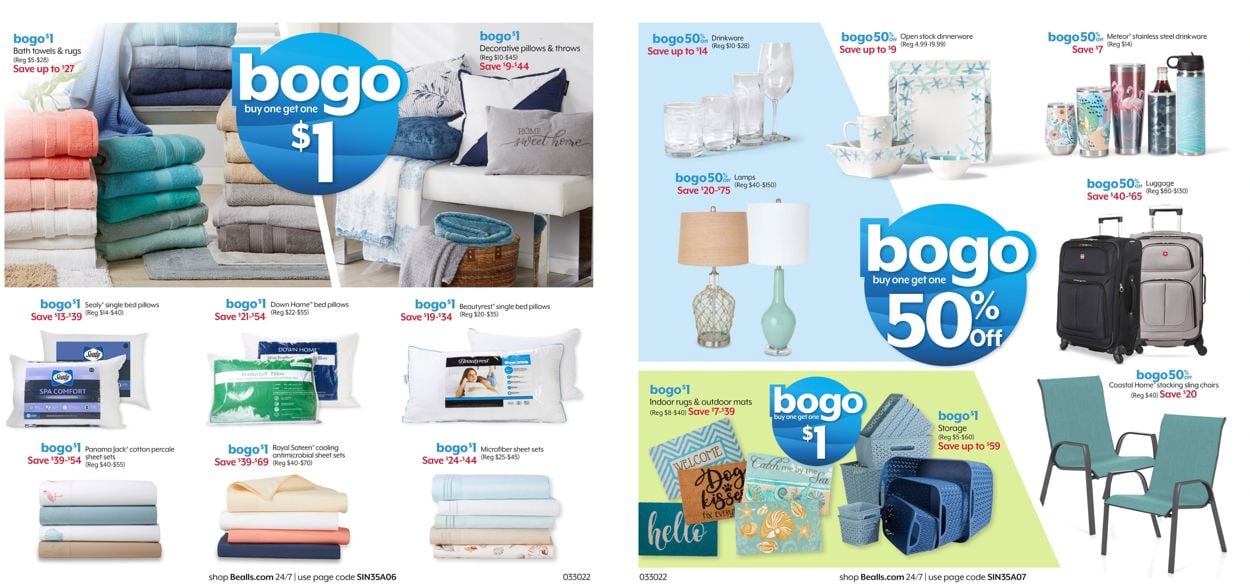 Catalogue Bealls Florida from 03/30/2022