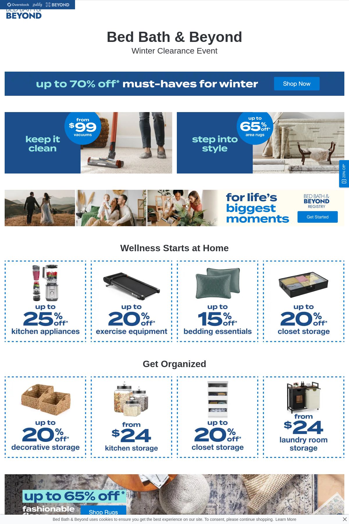 Catalogue Bed Bath and Beyond from 01/13/2025