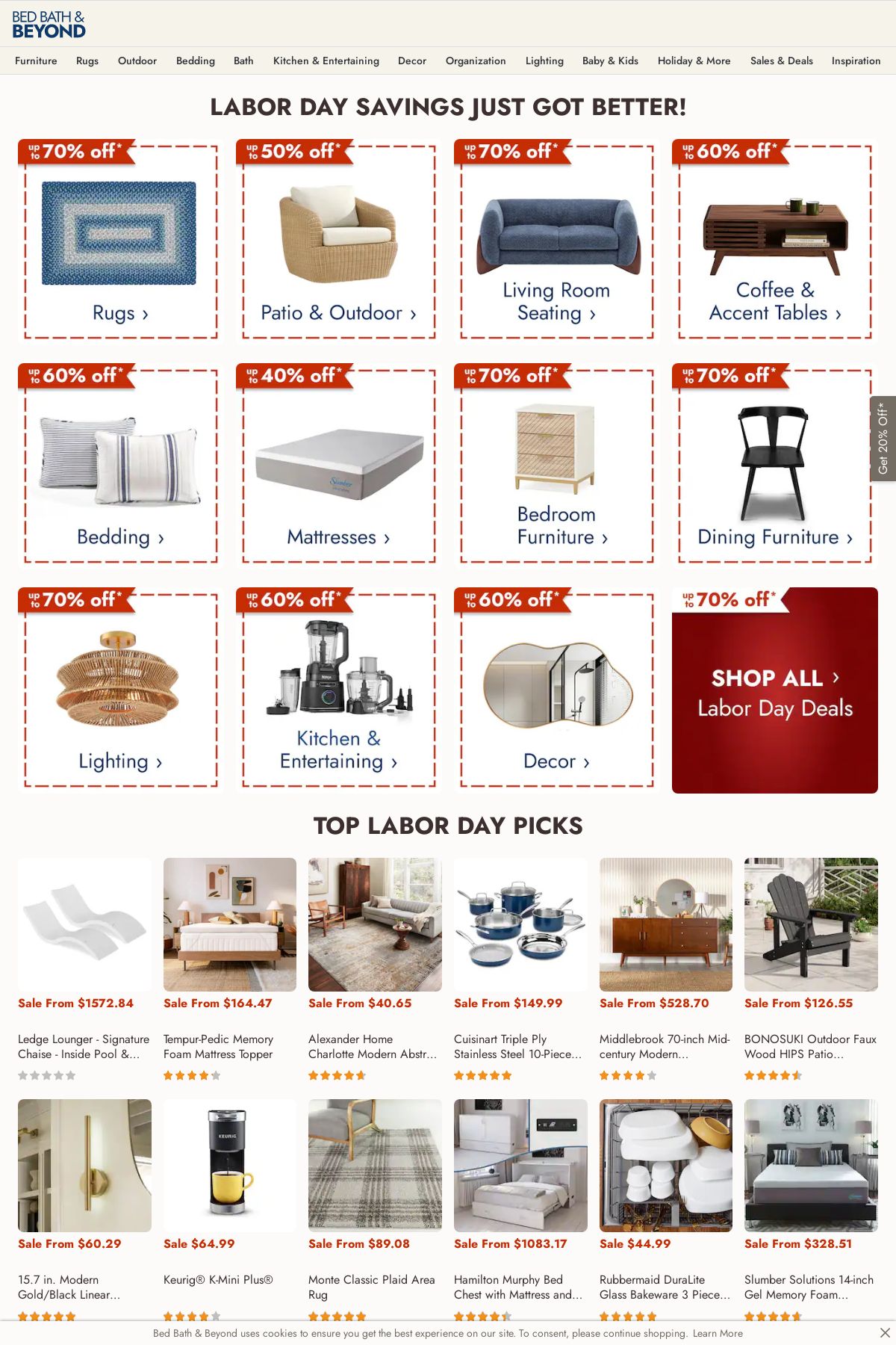 Catalogue Bed Bath and Beyond from 09/01/2025