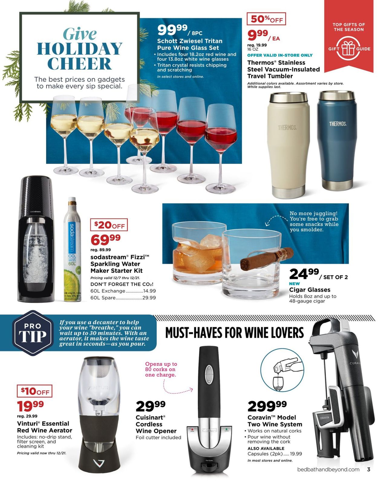 Catalogue Bed Bath and Beyond - Holiday Ad 2019 from 12/08/2019