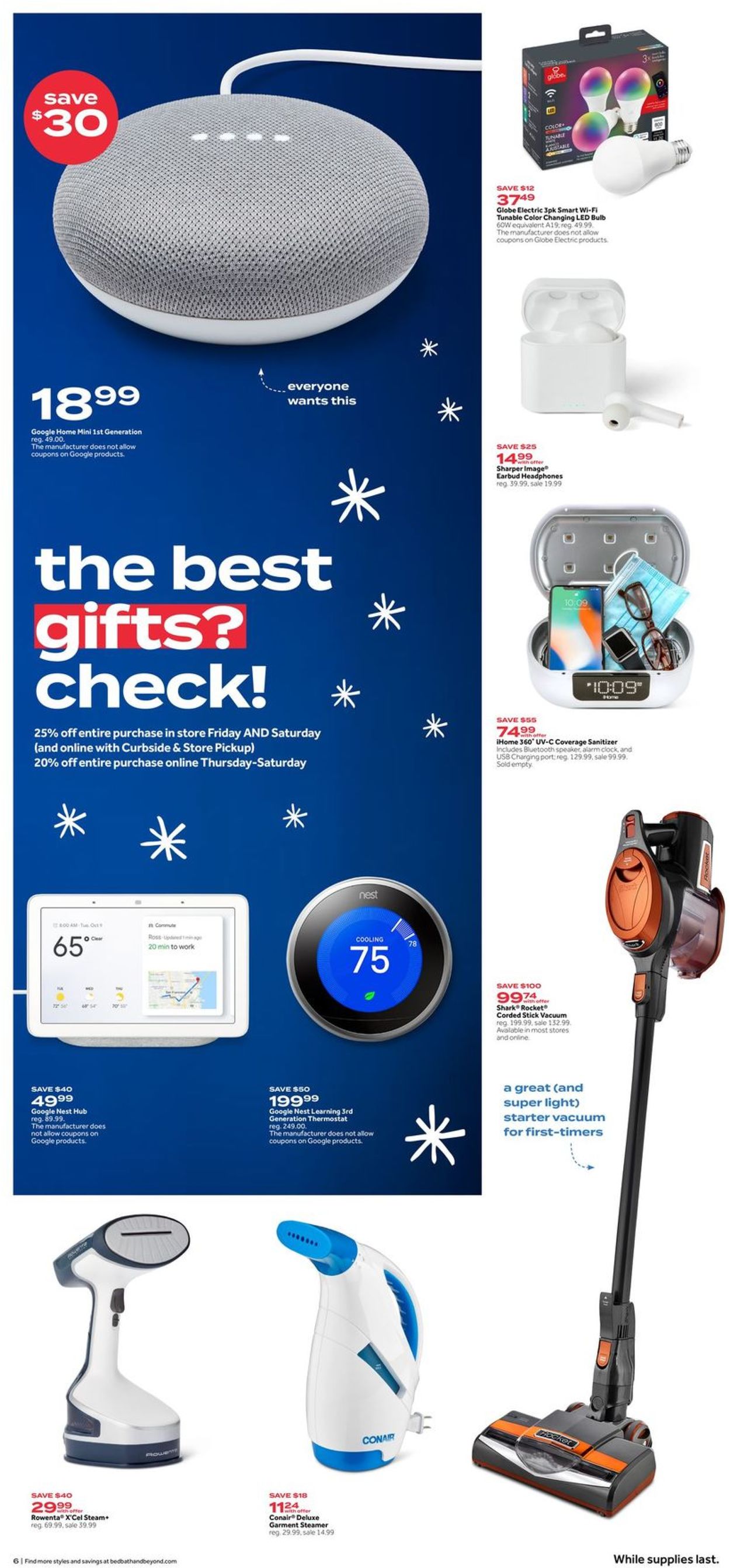 Catalogue Bed Bath and Beyond Black Friday 2020 from 11/26/2020