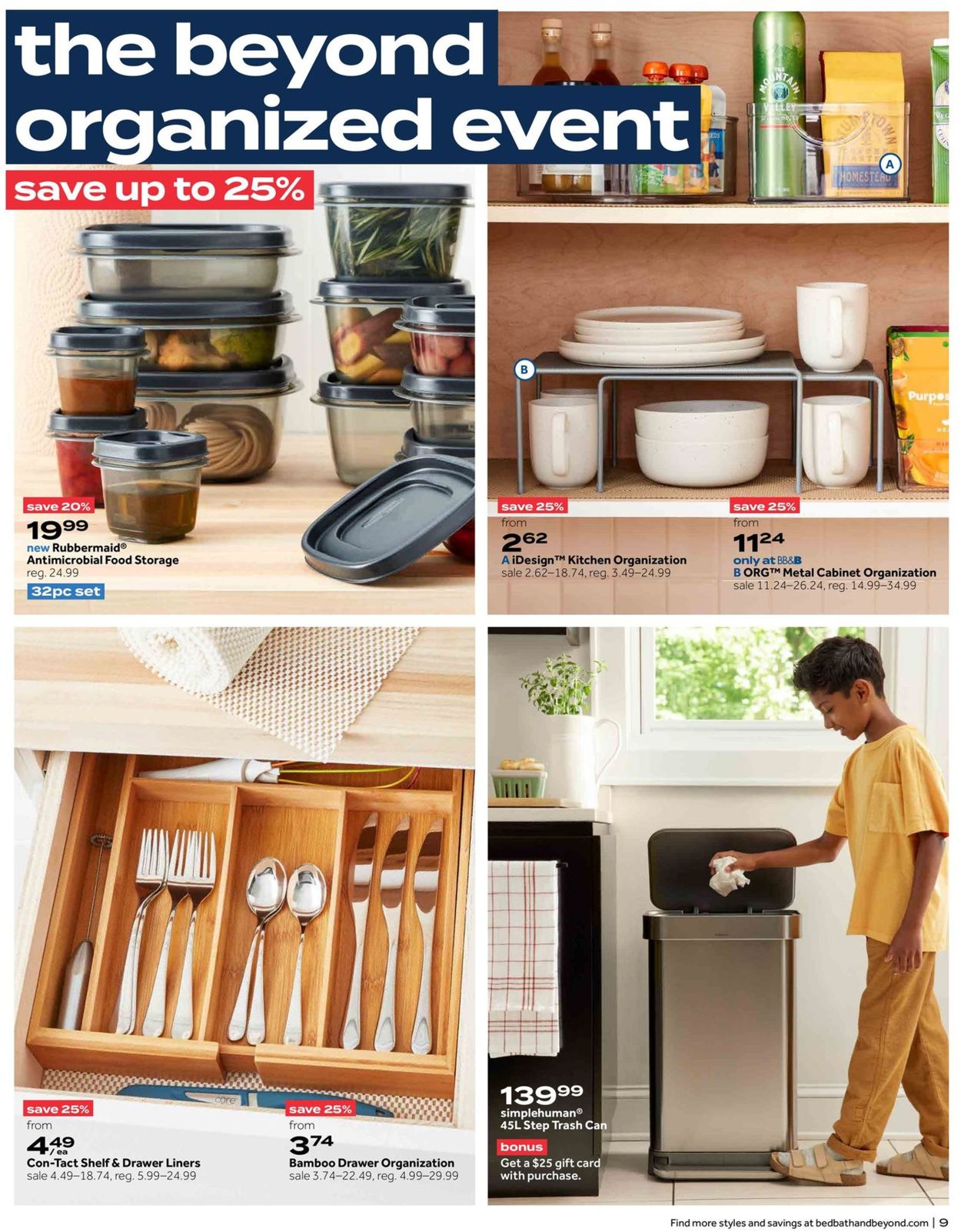 Catalogue Bed Bath and Beyond from 09/13/2021
