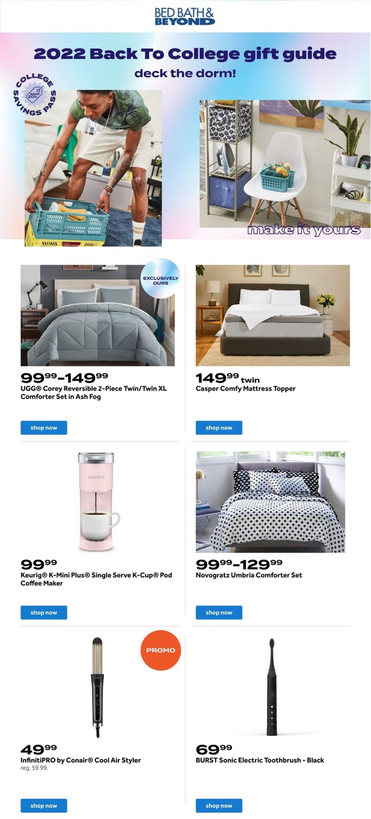 Catalogue Bed Bath and Beyond from 08/28/2022