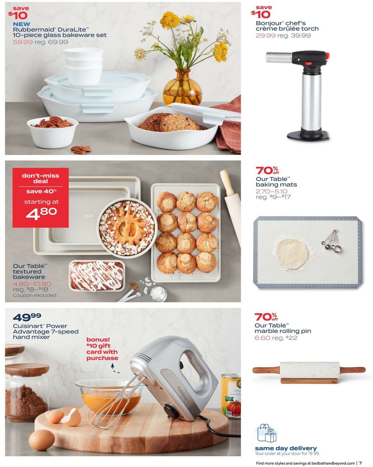 Catalogue Bed Bath and Beyond from 10/31/2022