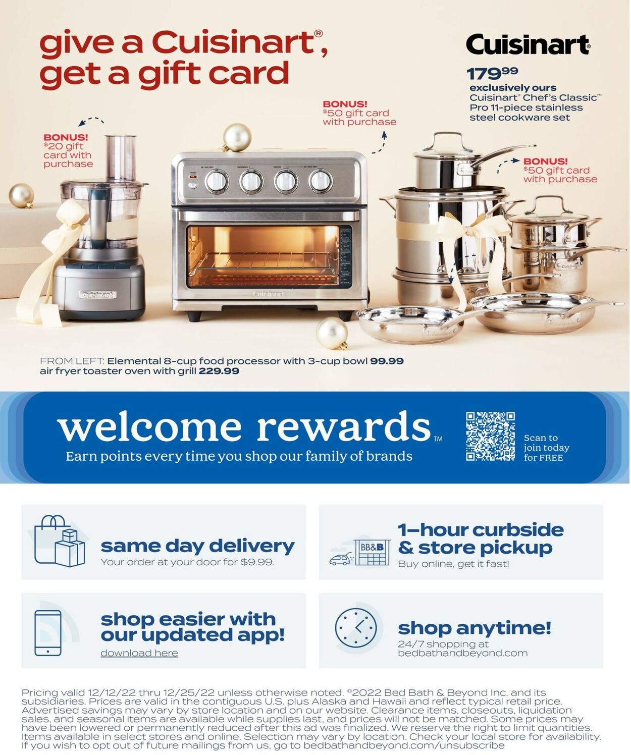 Catalogue Bed Bath and Beyond from 12/12/2022