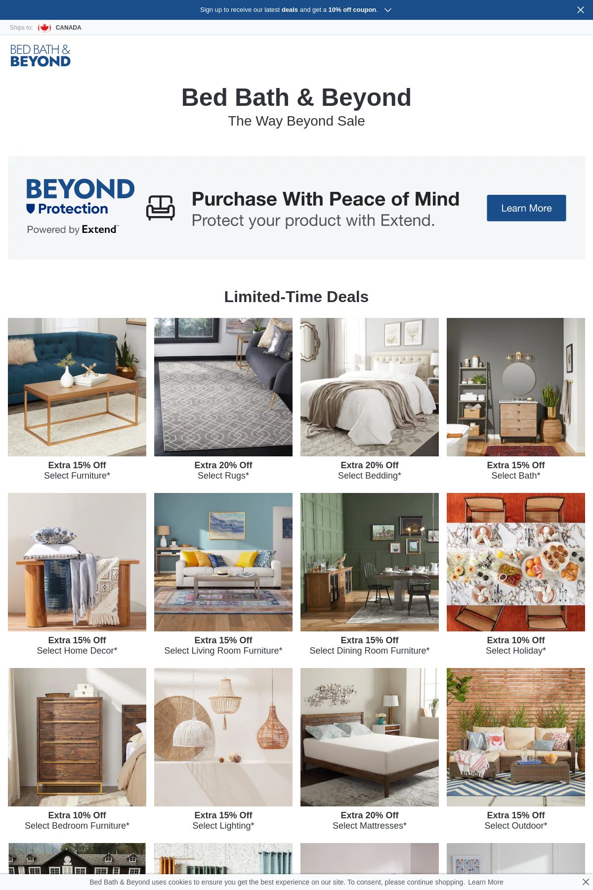 Catalogue Bed Bath and Beyond from 07/29/2024