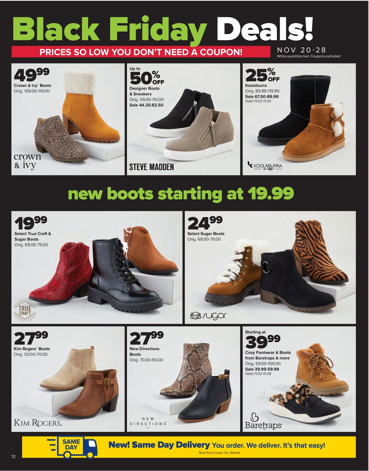 belks boots sale 19.99