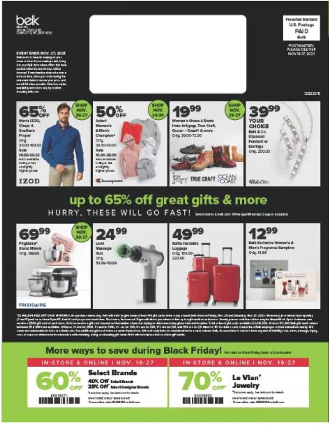 Catalogue Belk BLACK FRIDAY 2021 from 11/19/2021