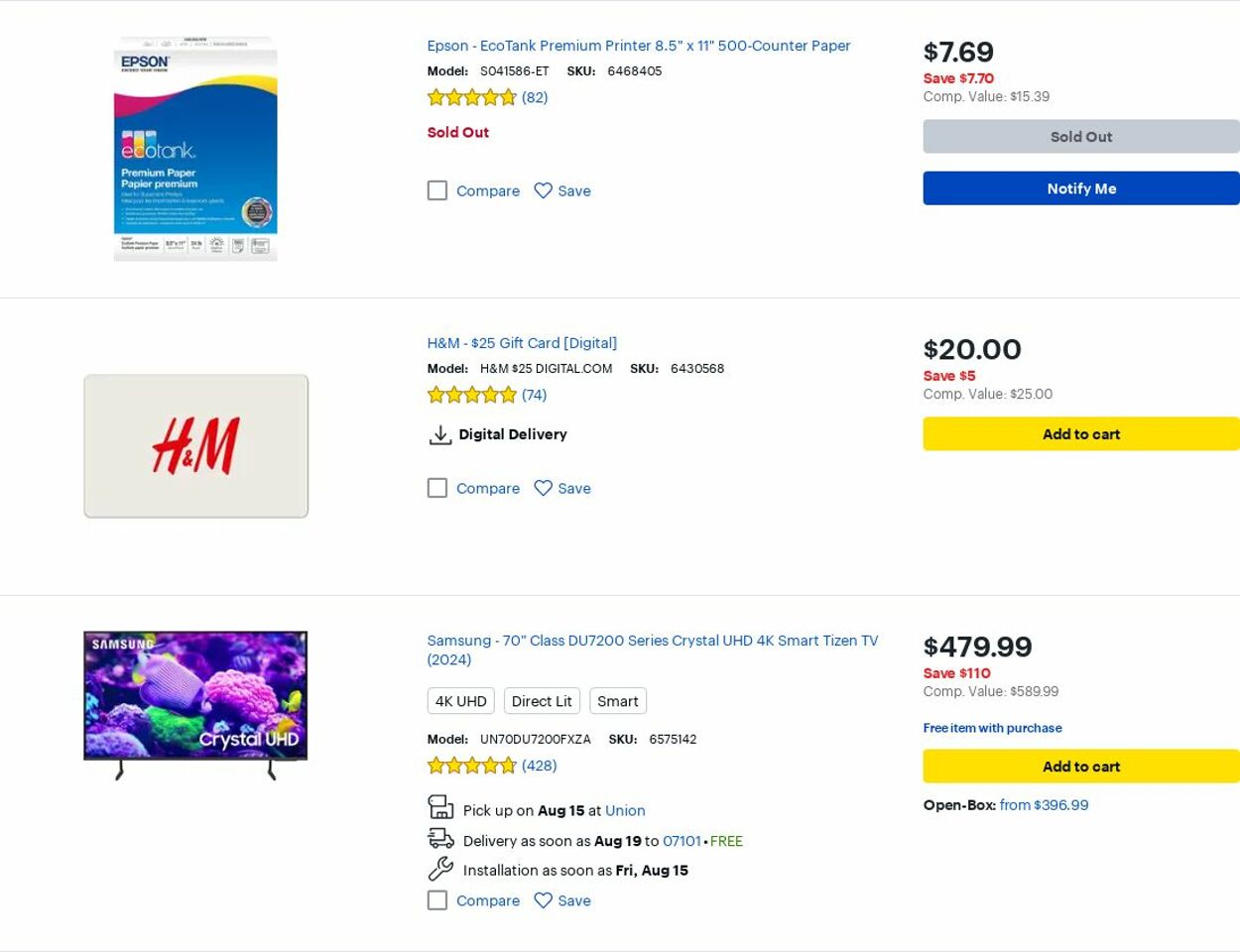 Catalogue Best Buy from 08/01/2025