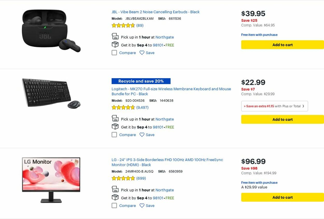 Catalogue Best Buy from 09/01/2025