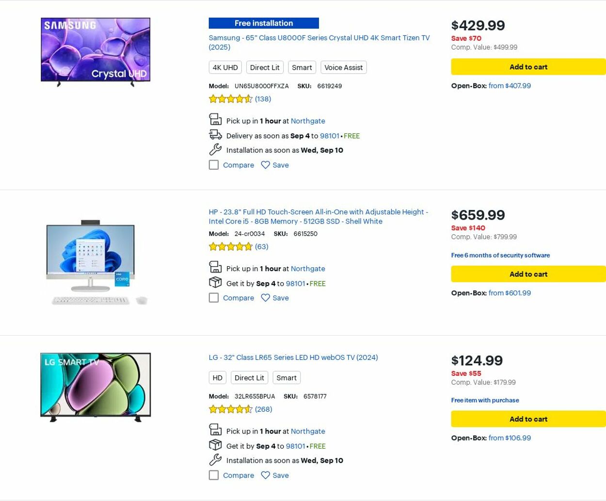 Catalogue Best Buy from 09/01/2025