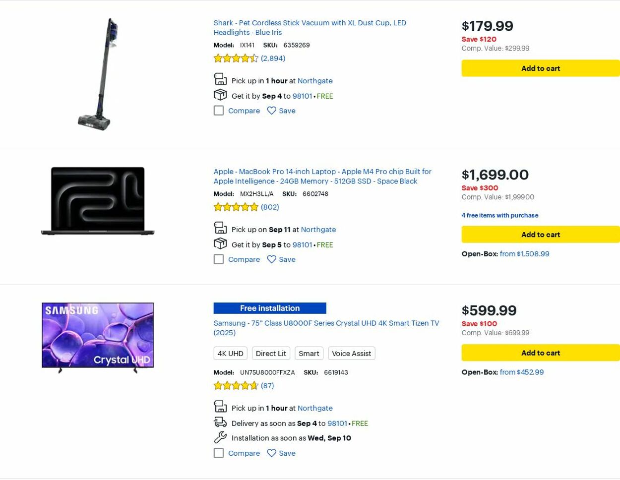 Catalogue Best Buy from 09/01/2025