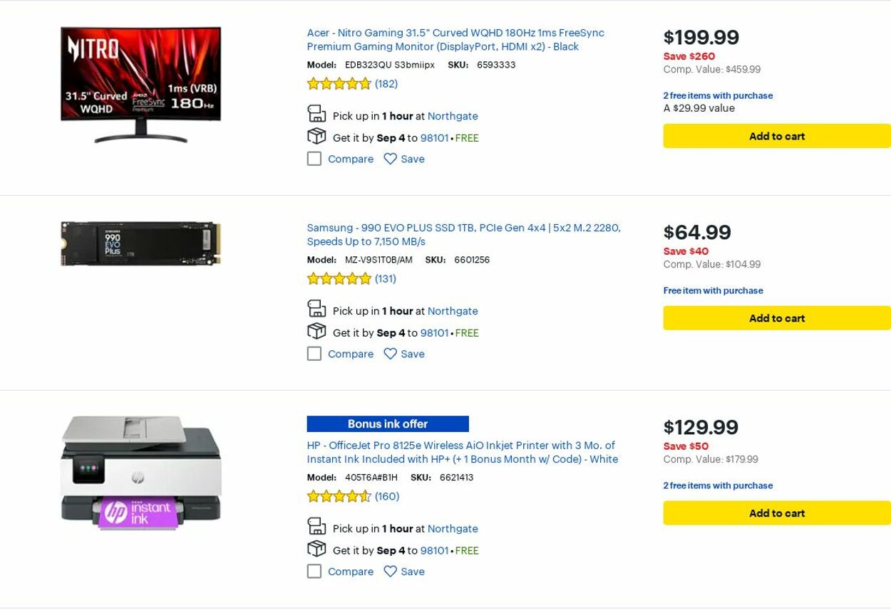 Catalogue Best Buy from 09/01/2025