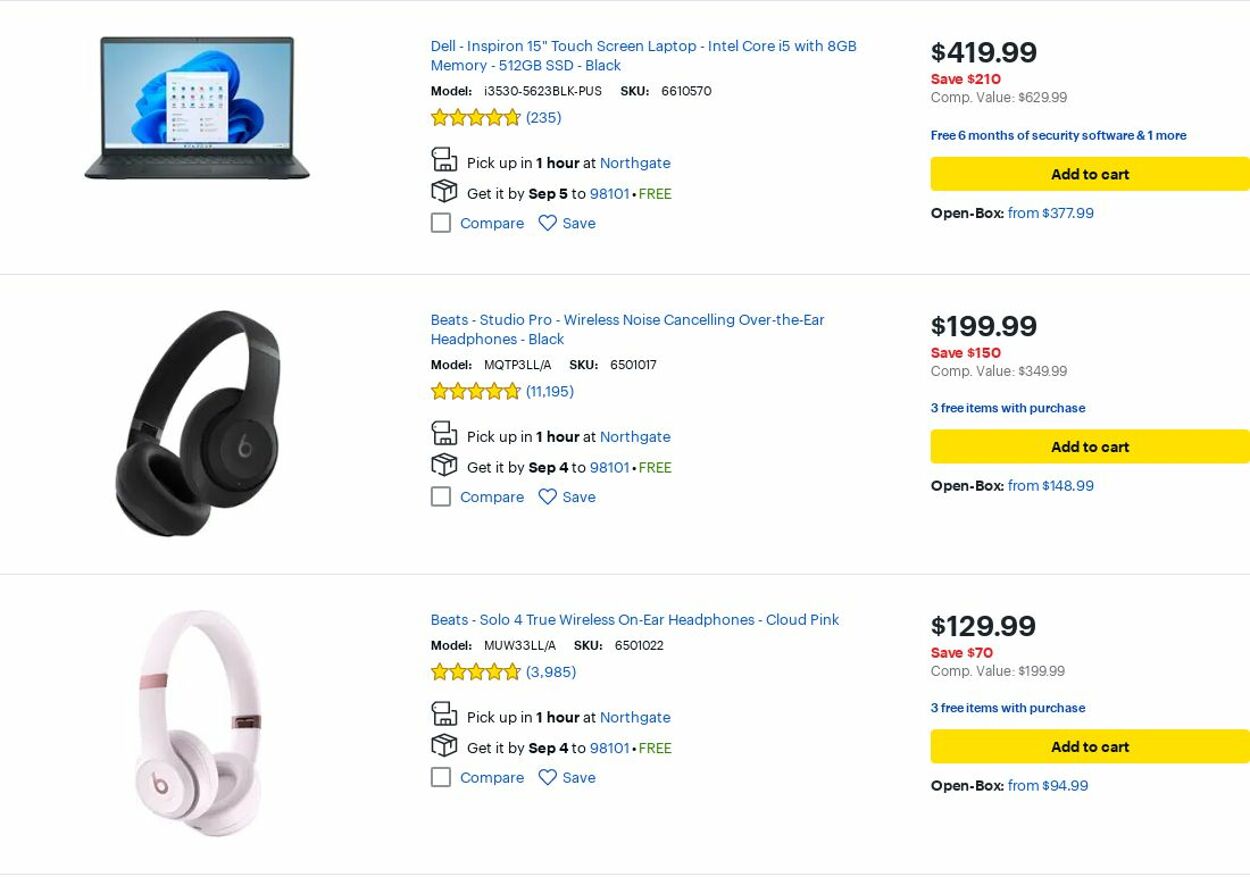 Catalogue Best Buy from 09/01/2025