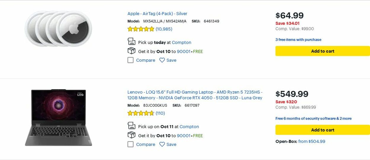 Catalogue Best Buy from 10/01/2025