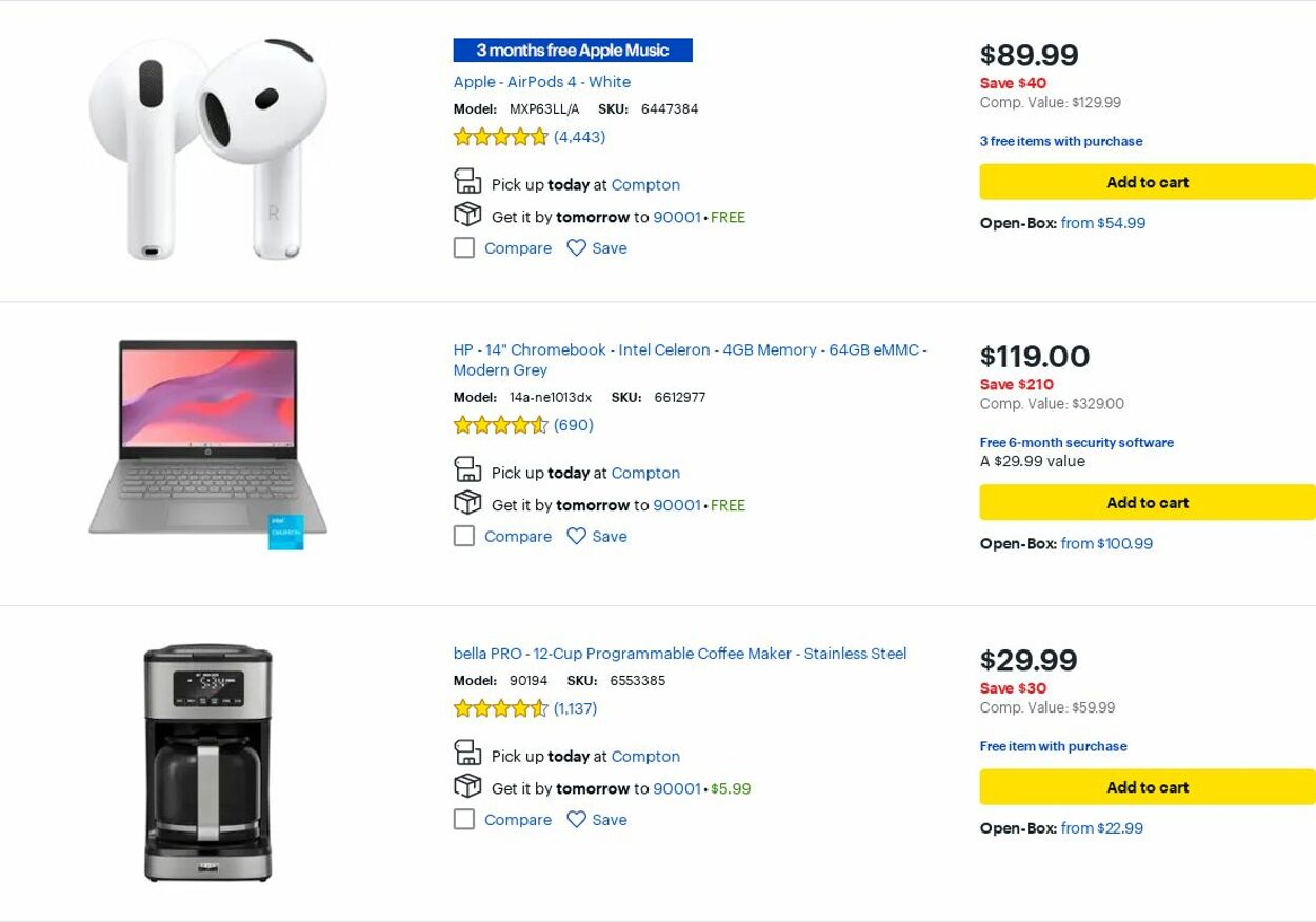 Catalogue Best Buy from 10/01/2025