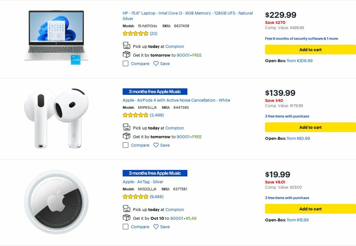 Catalogue Best Buy from 10/01/2025
