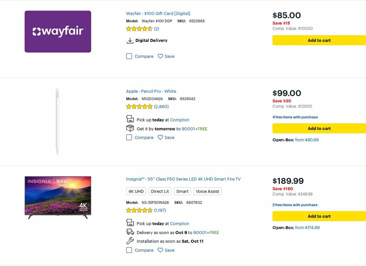 Catalogue Best Buy from 10/01/2025