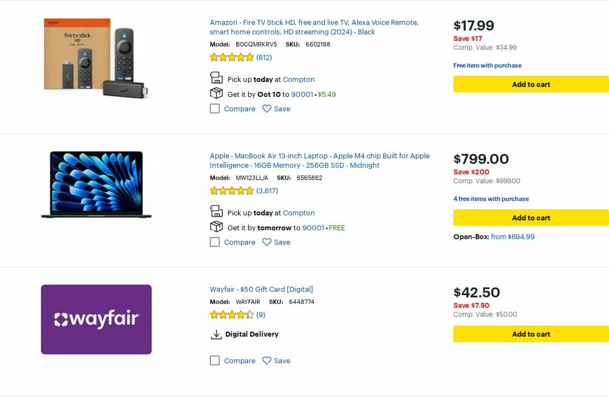 Catalogue Best Buy from 10/01/2025