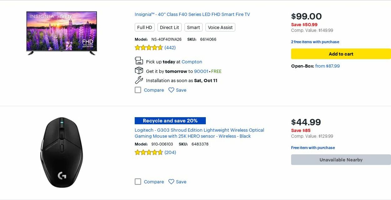 Catalogue Best Buy from 10/01/2025