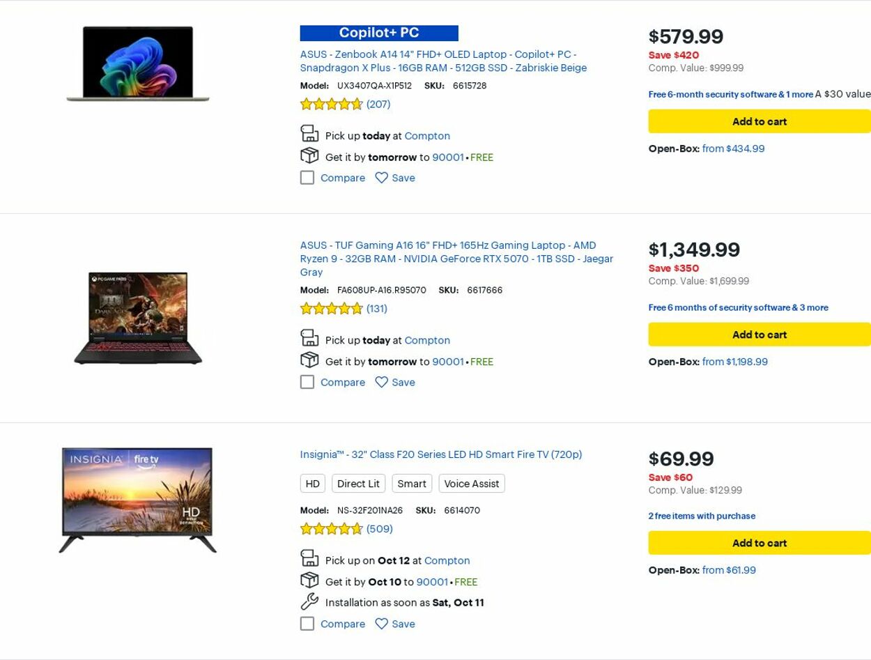 Catalogue Best Buy from 10/01/2025