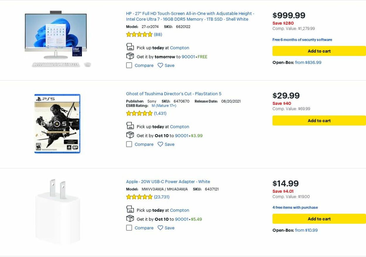 Catalogue Best Buy from 10/01/2025