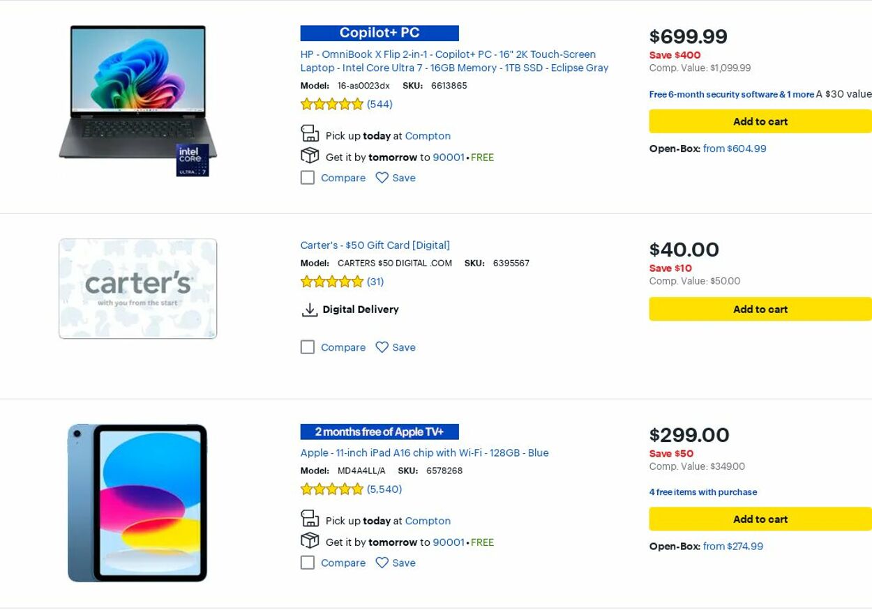 Catalogue Best Buy from 10/01/2025