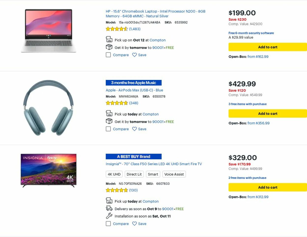 Catalogue Best Buy from 10/01/2025