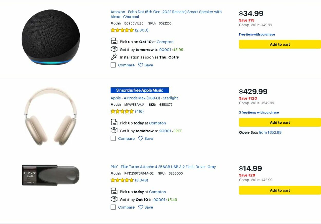 Catalogue Best Buy from 10/01/2025