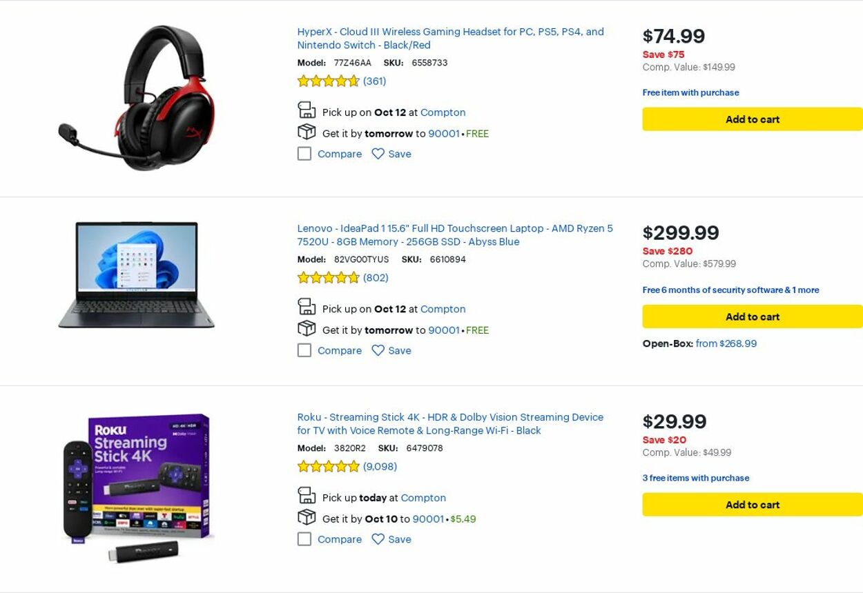 Catalogue Best Buy from 10/01/2025