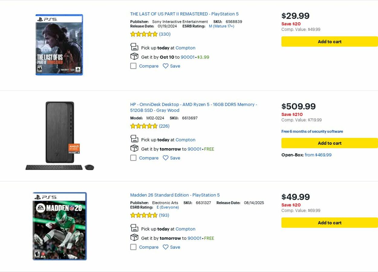 Catalogue Best Buy from 10/01/2025
