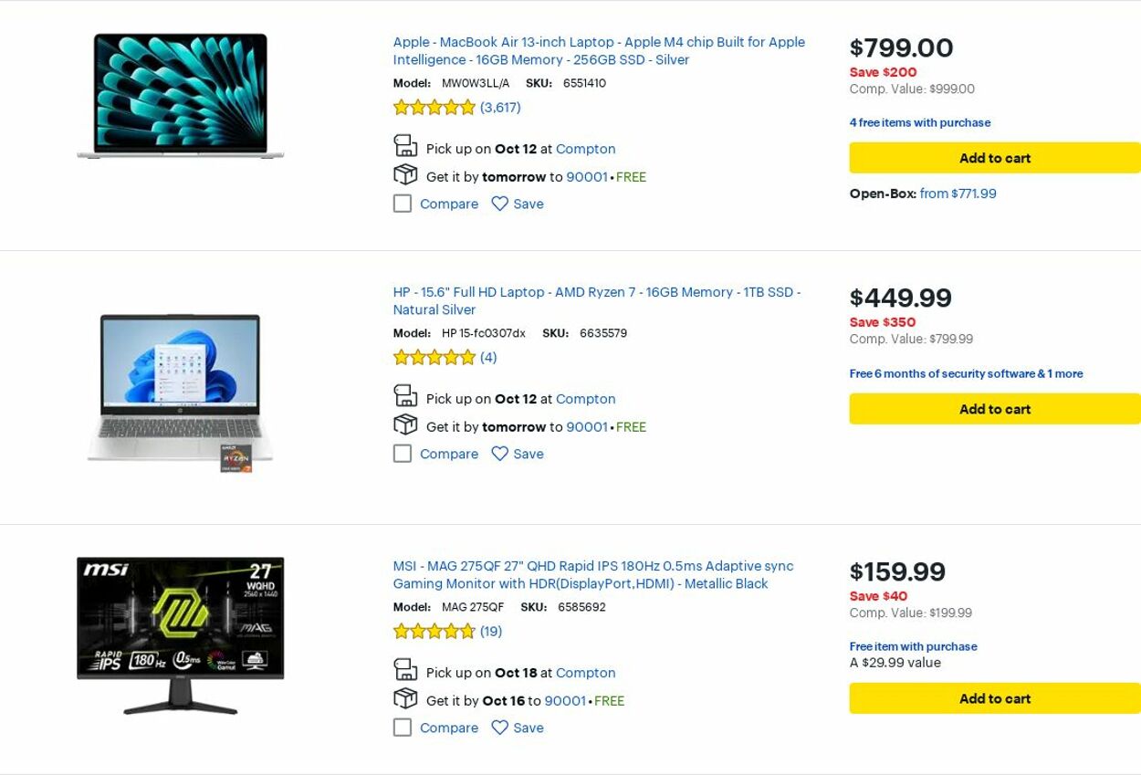 Catalogue Best Buy from 10/01/2025