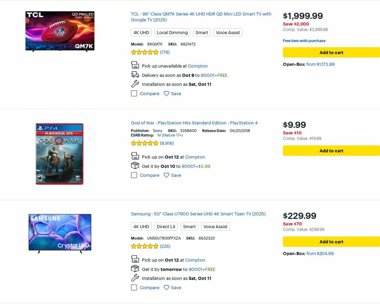 Catalogue Best Buy from 10/01/2025