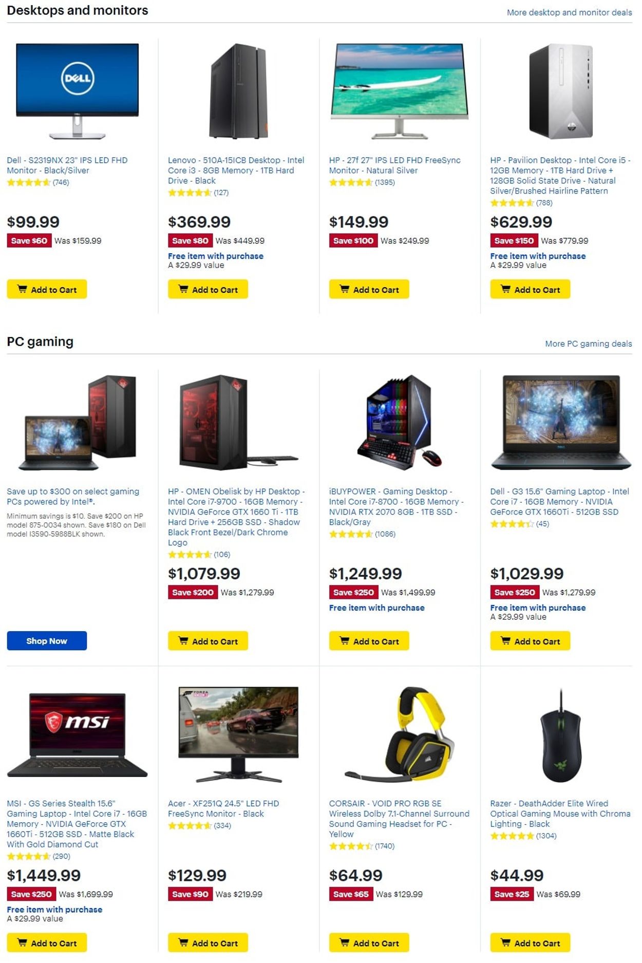 Catalogue Best Buy from 08/29/2019