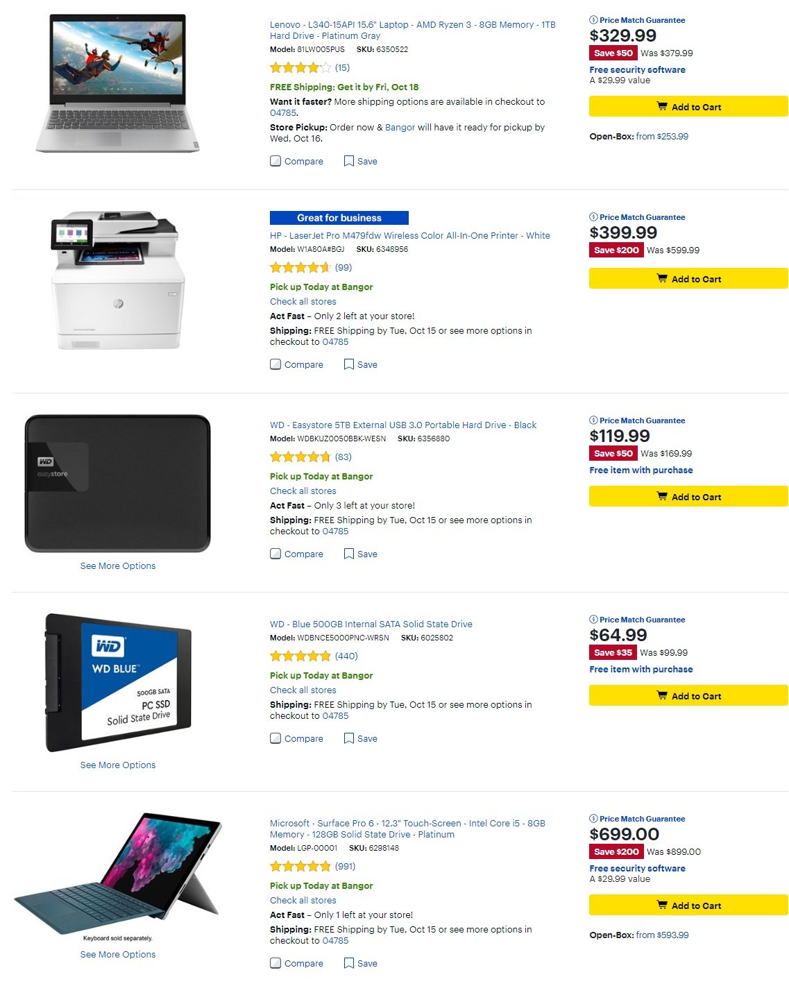 Catalogue Best Buy from 10/11/2019