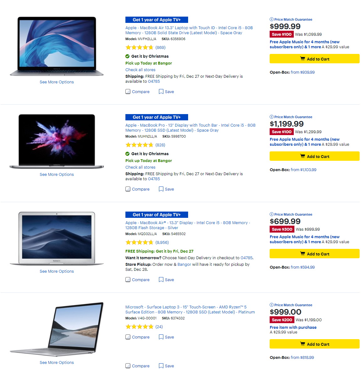 Catalogue Best Buy from 12/24/2019