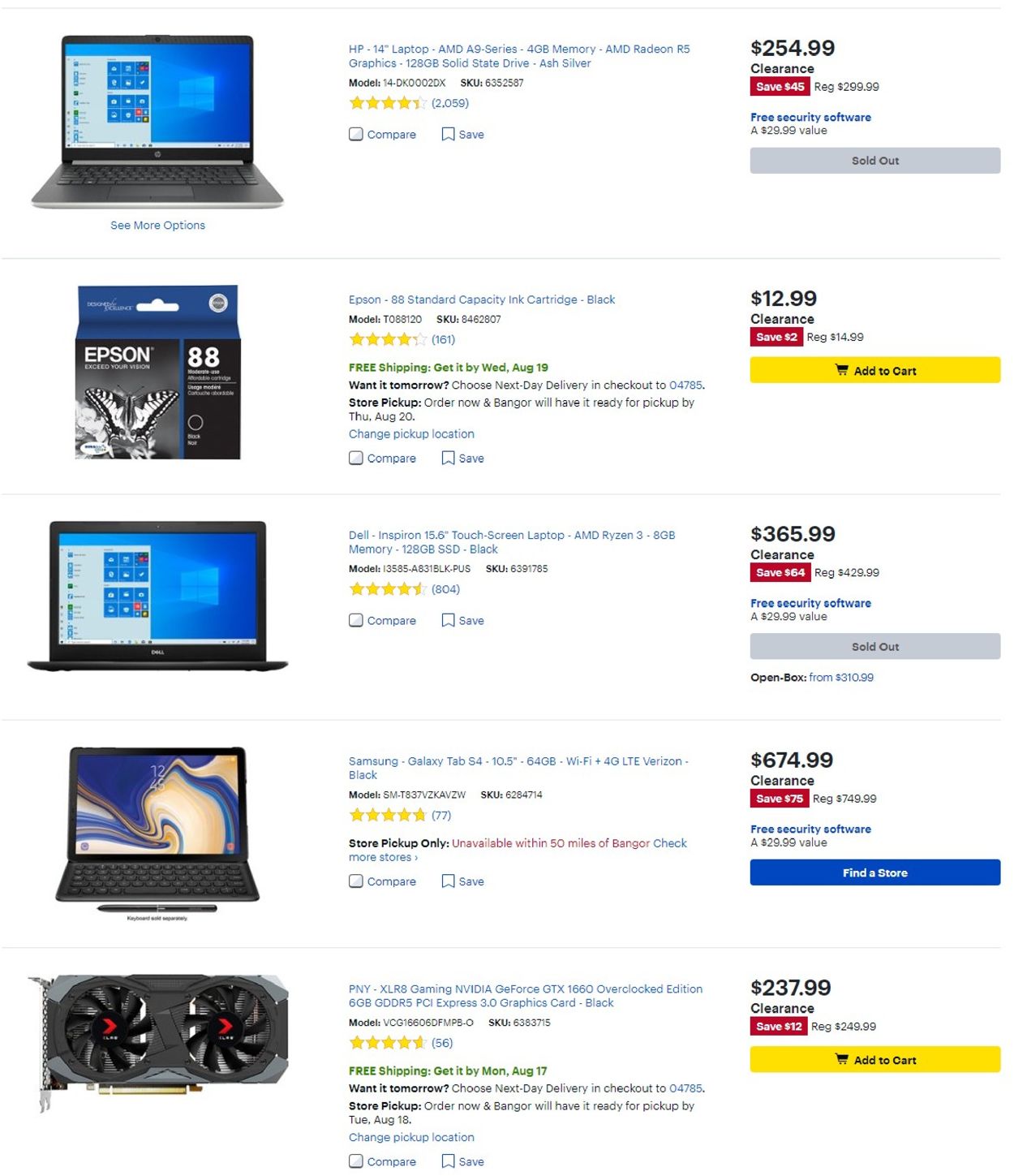 Catalogue Best Buy from 08/14/2020