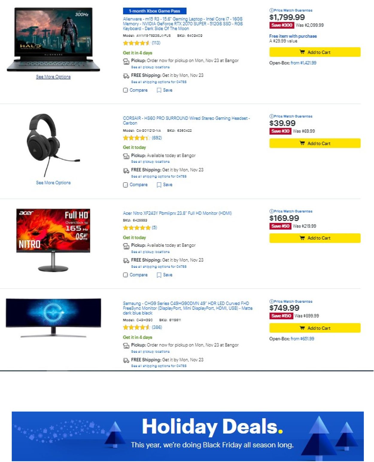 Catalogue Best Buy - Black Friday 2020 from 11/19/2020