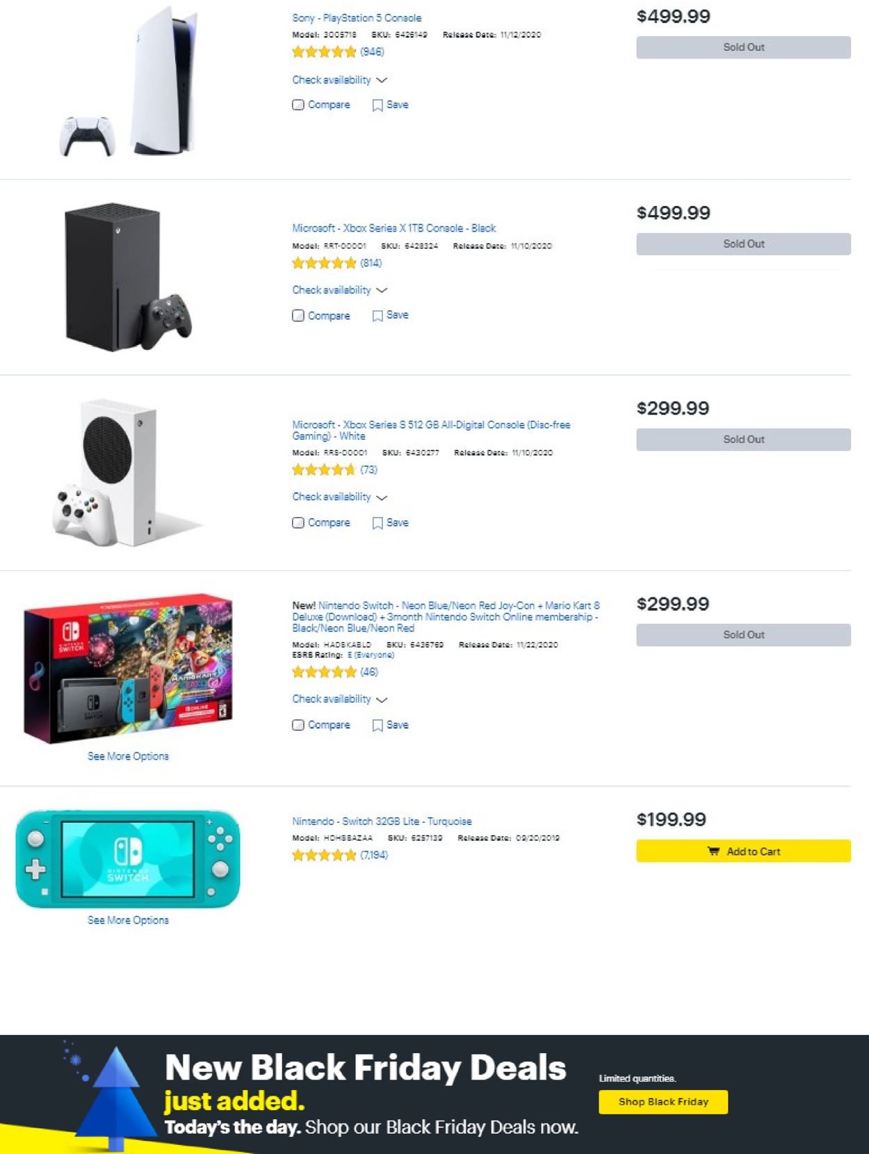 Catalogue Best Buy Black Friday 2020 from 11/27/2020