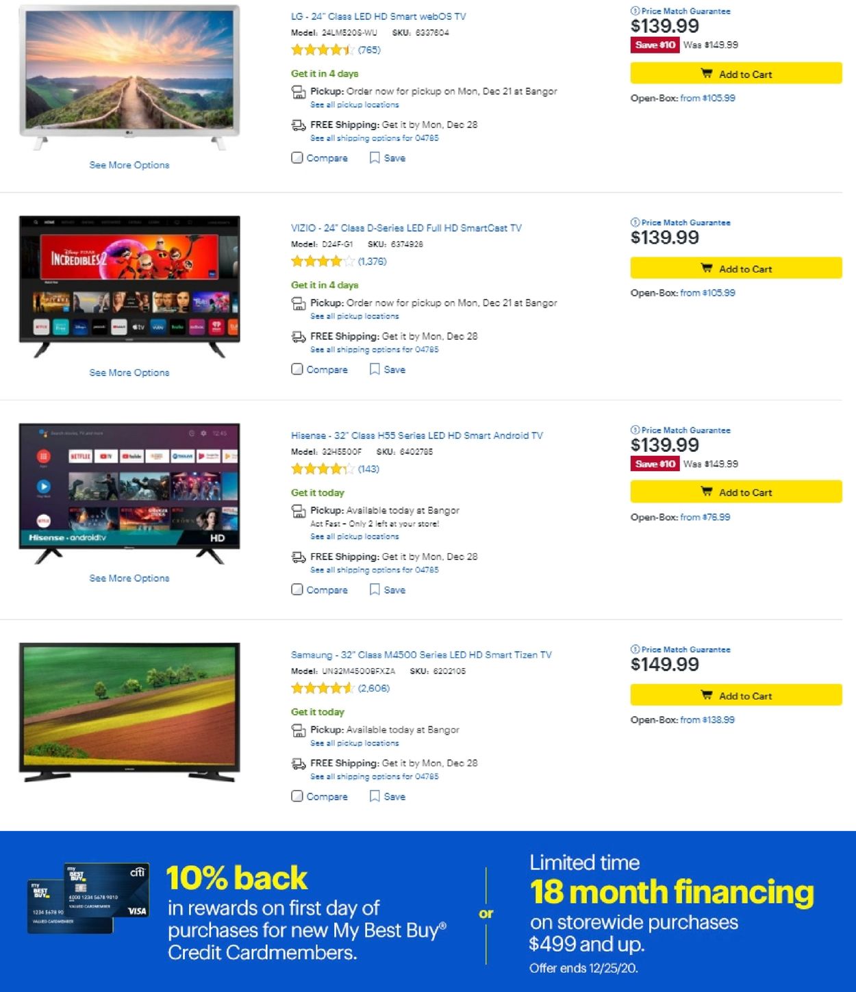 Catalogue Best Buy from 12/18/2020